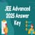 JEE Advanced 2025 Answer Key - PDF Download Link